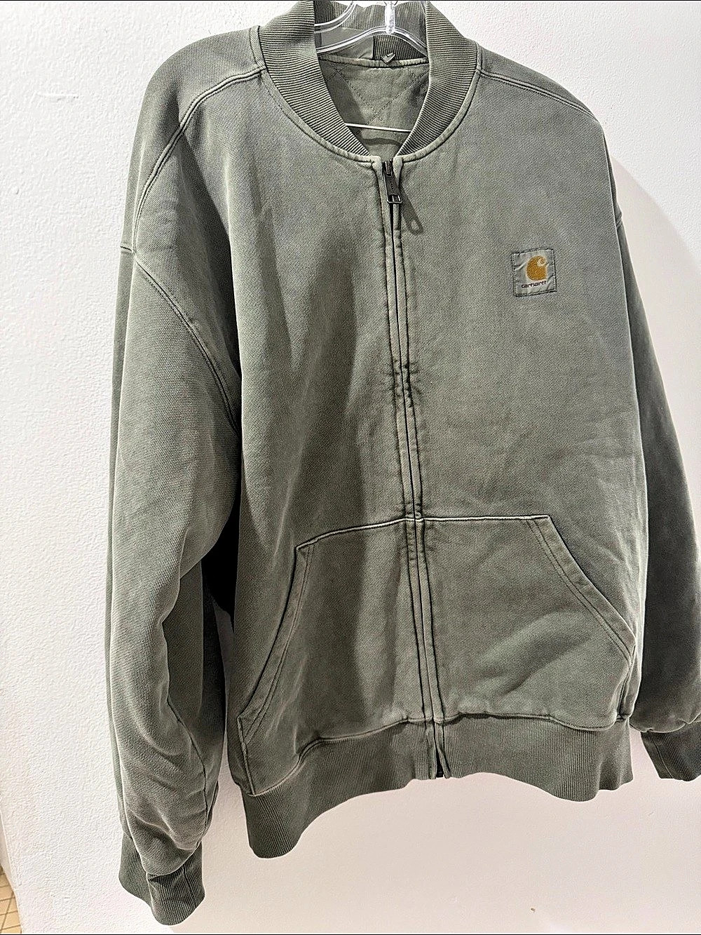 Carhartt Vista Sweat Bomber Green Workwear Bomber Size Large